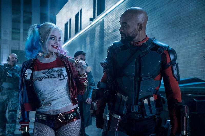 Harley Quinn (Margot Robbie) and Deadshot (Will Smith) bond over contractual obligations.